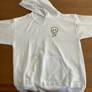 NWOT Unisex Custom melting smile hoodie